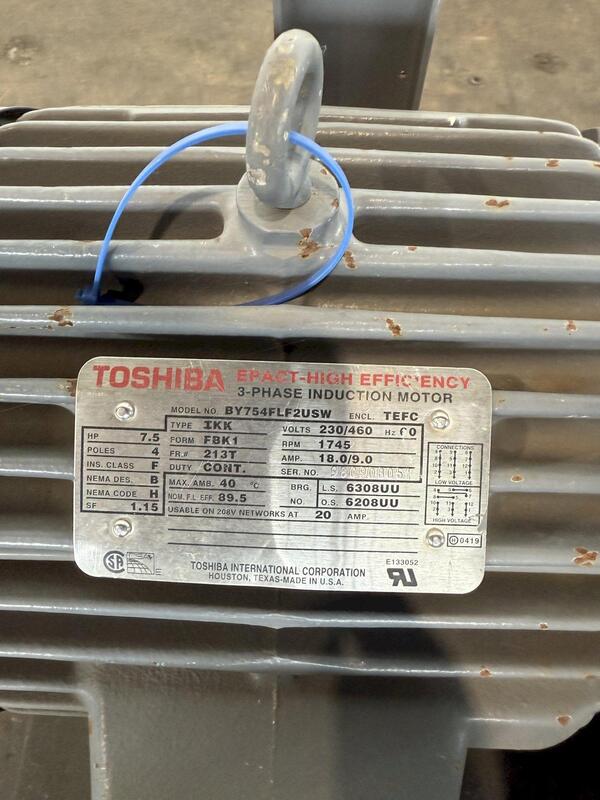 5,000 PSI Tokimec #P16V-FRS-11-CMC-10-J, hydraulic pump, 7 HP, 230/460 V., 1745 RPM - Image 4