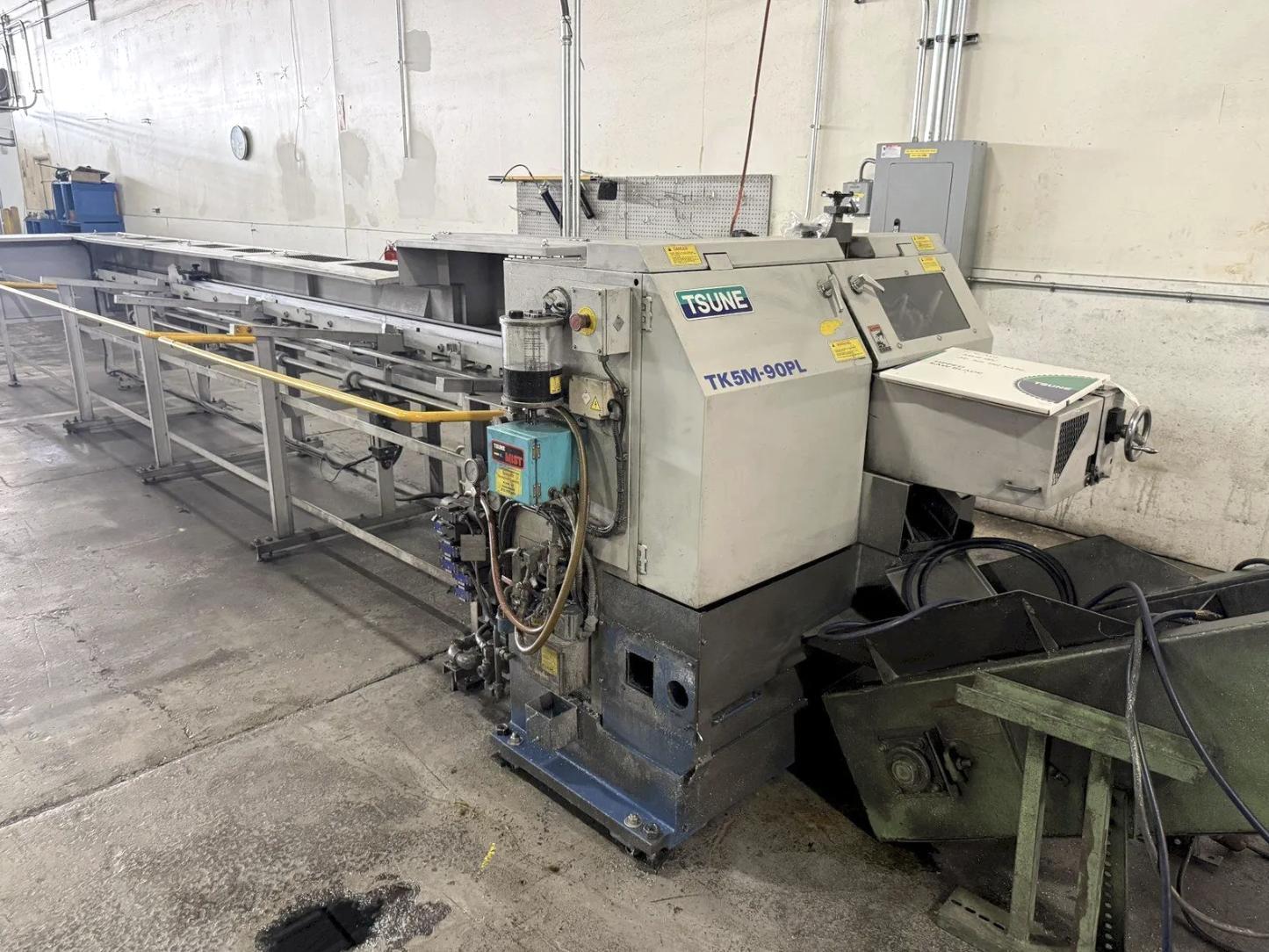 3.5" Tsune #TK5M-90-PL, automatic CNC cold saw, 2.75" square capacity, 1535-4000 RPM, 15 HP, automatic - Image 1
