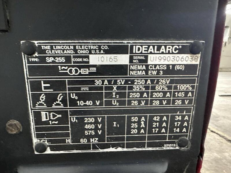 Lincoln #Idealarc-SP-255, mig welder - Image 6