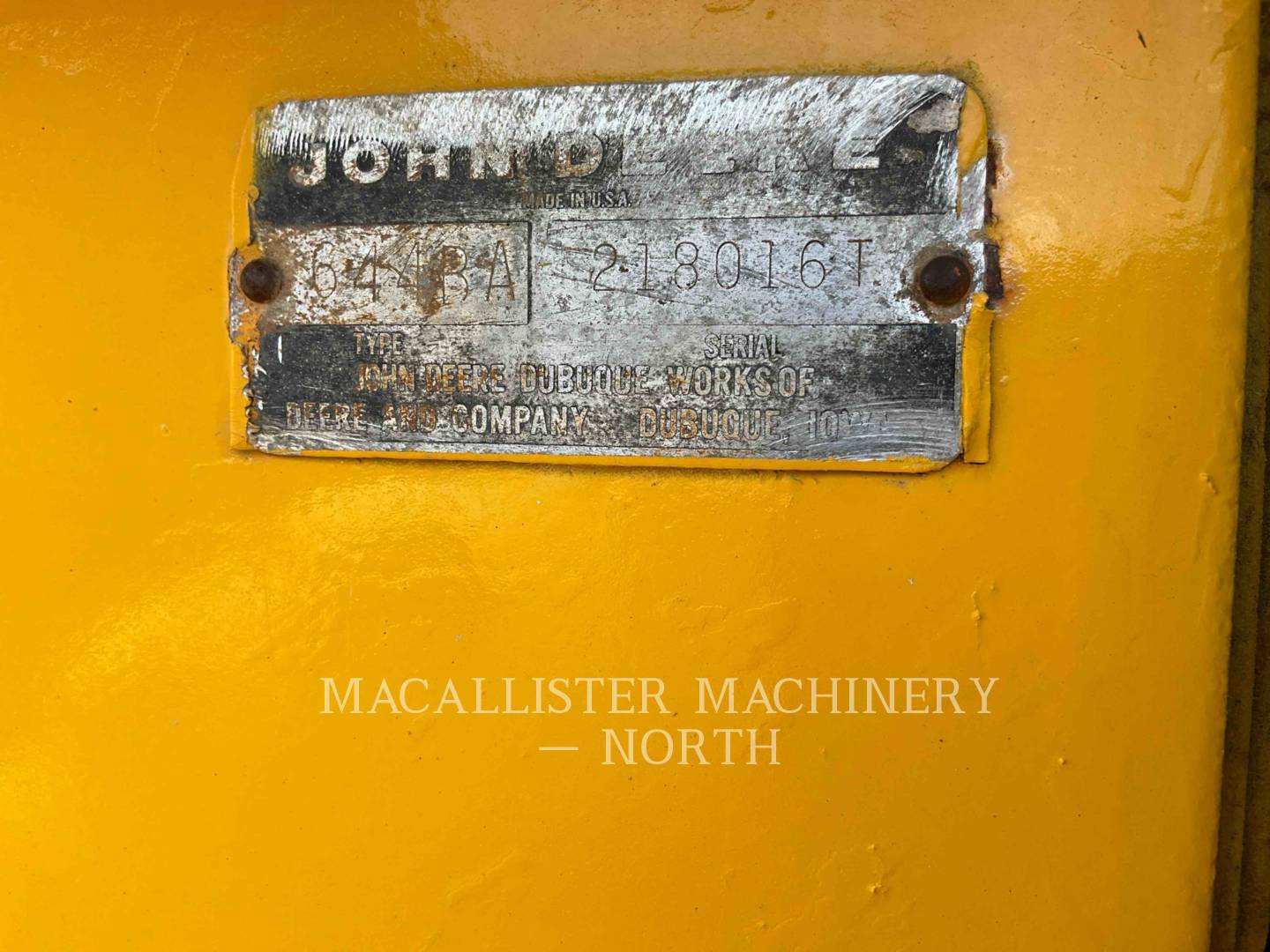 John Deere JD644-B, Wheel Loader, 9469 hours, S/N: 218016T, 1974 - Image 8