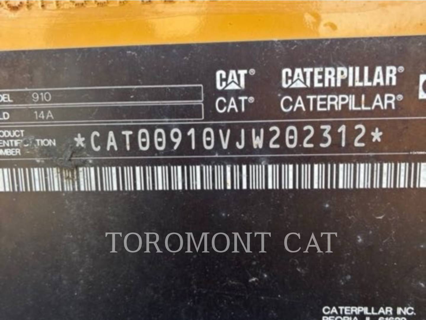 Cat 910-14, Compact Wheel Loader, 617 hours, S/N: JW202312, 2023 - Image 5