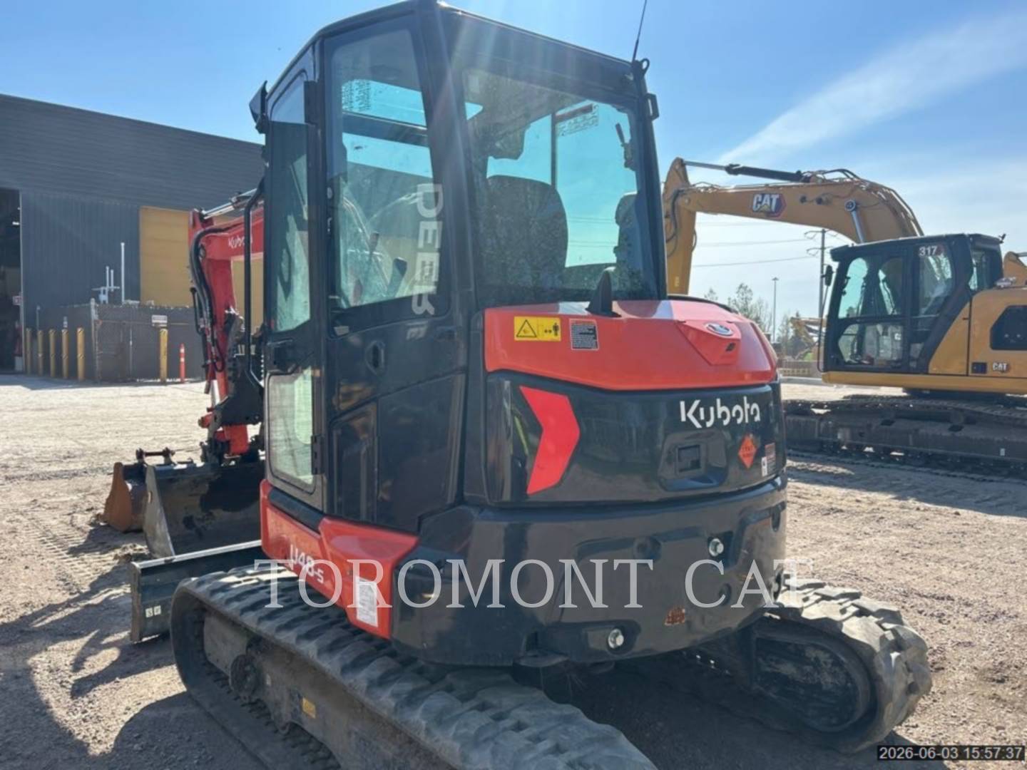 Kubota Tractor Corporation U48-5, Mini Excavator, 307 hours, S/N: 11959, 2024 - Image 4
