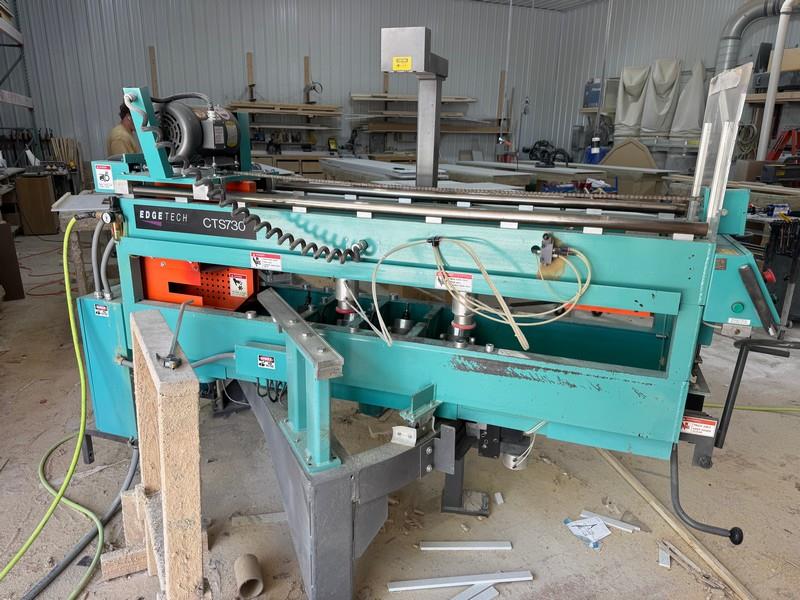 Edgetech #CTS730, countertop saw w/routers, 16" diameter blade, 45" crosscut @ 90°, 5 HP, (4) 1.5 HP router - Image 2