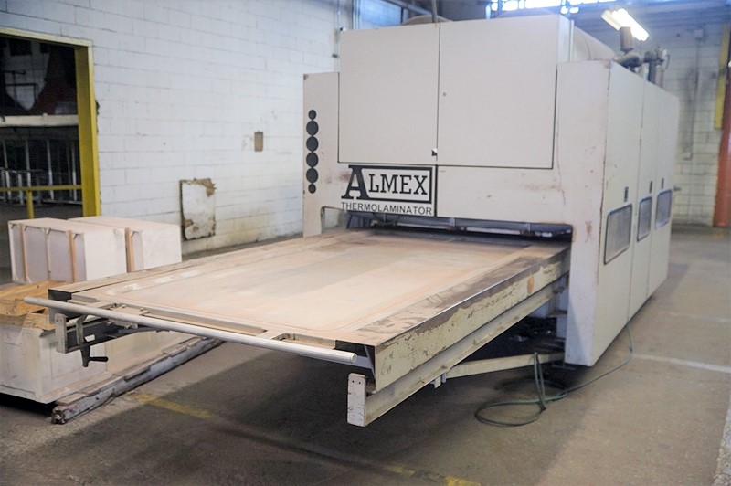 Shaw Almex #TL-6-4-8, thermofoil laminating vacu, (2) trays, 59" x 114" platens, 300 PSI, 300&deg; F, 240 Gal. - Image 2