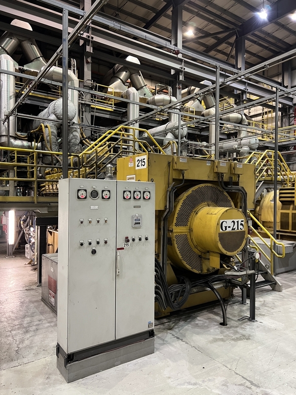 4400 KW Caterpillar #3616, diesel generator set, 5500 kVA, 7968/13800 Volts, 77,025 hours, 2007 - Image 1