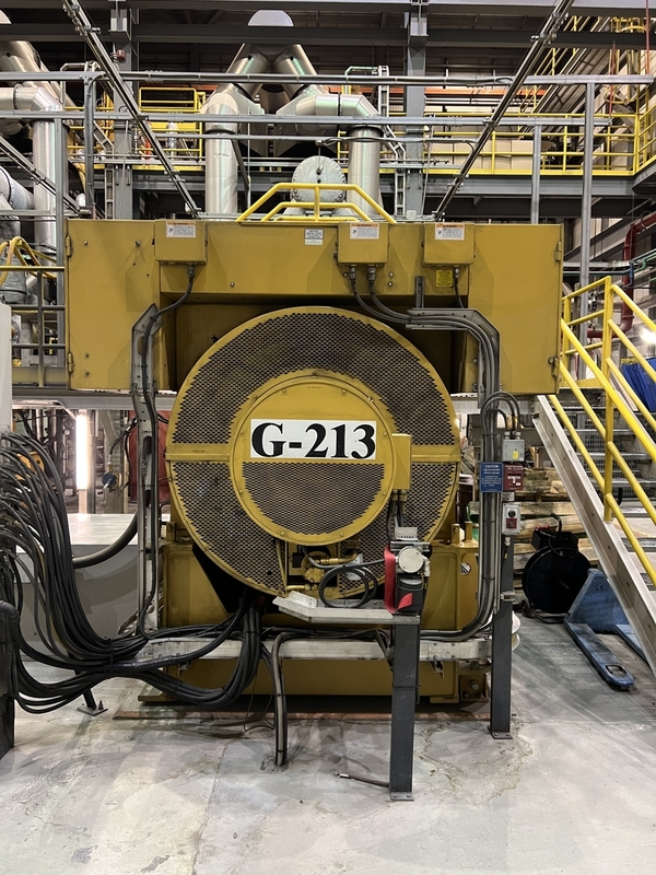 4400 KW Caterpillar #C280-3616, diesel generator set, 5500 kVA, 7968/13800 Volts, 65,174 hours, 2008 - Image 2