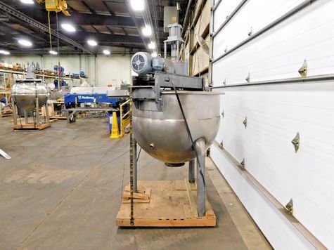 200 gallon Hamilton, double motion agitation direct steam kettle, 125 PSI @ 650°F - Image 2
