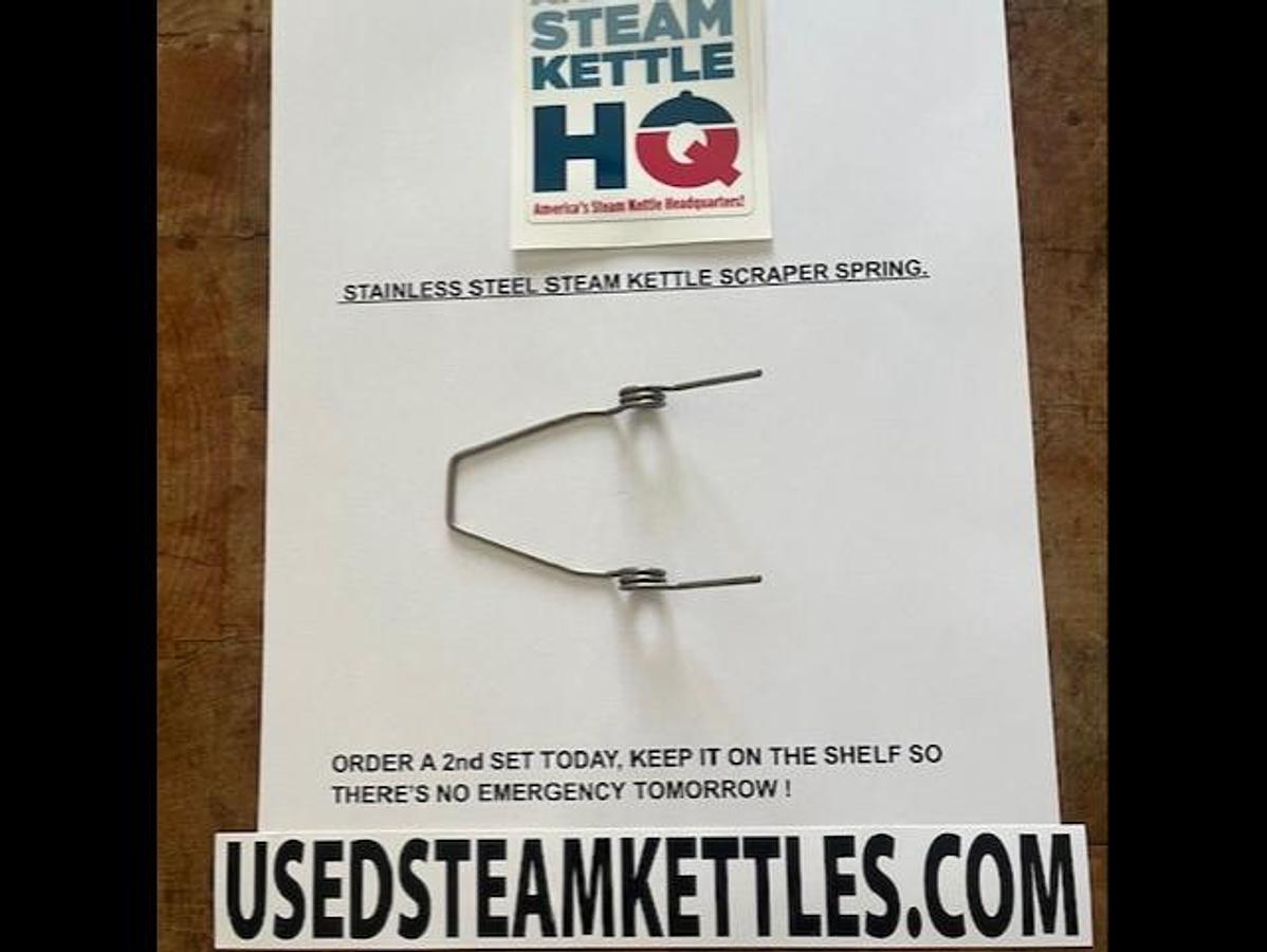 Lee style Stainless Steel scraper spring, fits 3.5" x 4.5" round & square front kettle scrapers, 2026 - Image 4