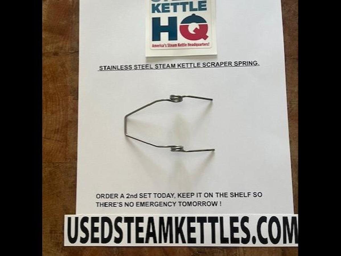 Lee style Stainless Steel scraper spring, fits 3.5" x 4.5" round & square front kettle scrapers, 2026 - Image 5