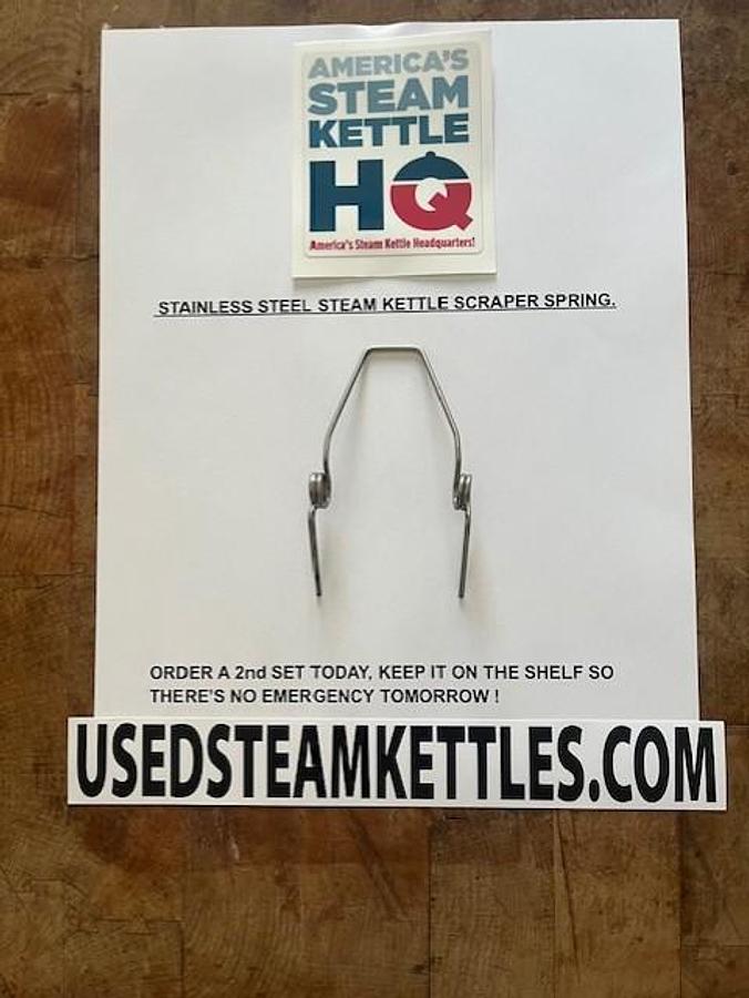 Lee style Stainless Steel scraper spring, fits 3.5" x 4.5" round & square front kettle scrapers, 2026 - Image 6