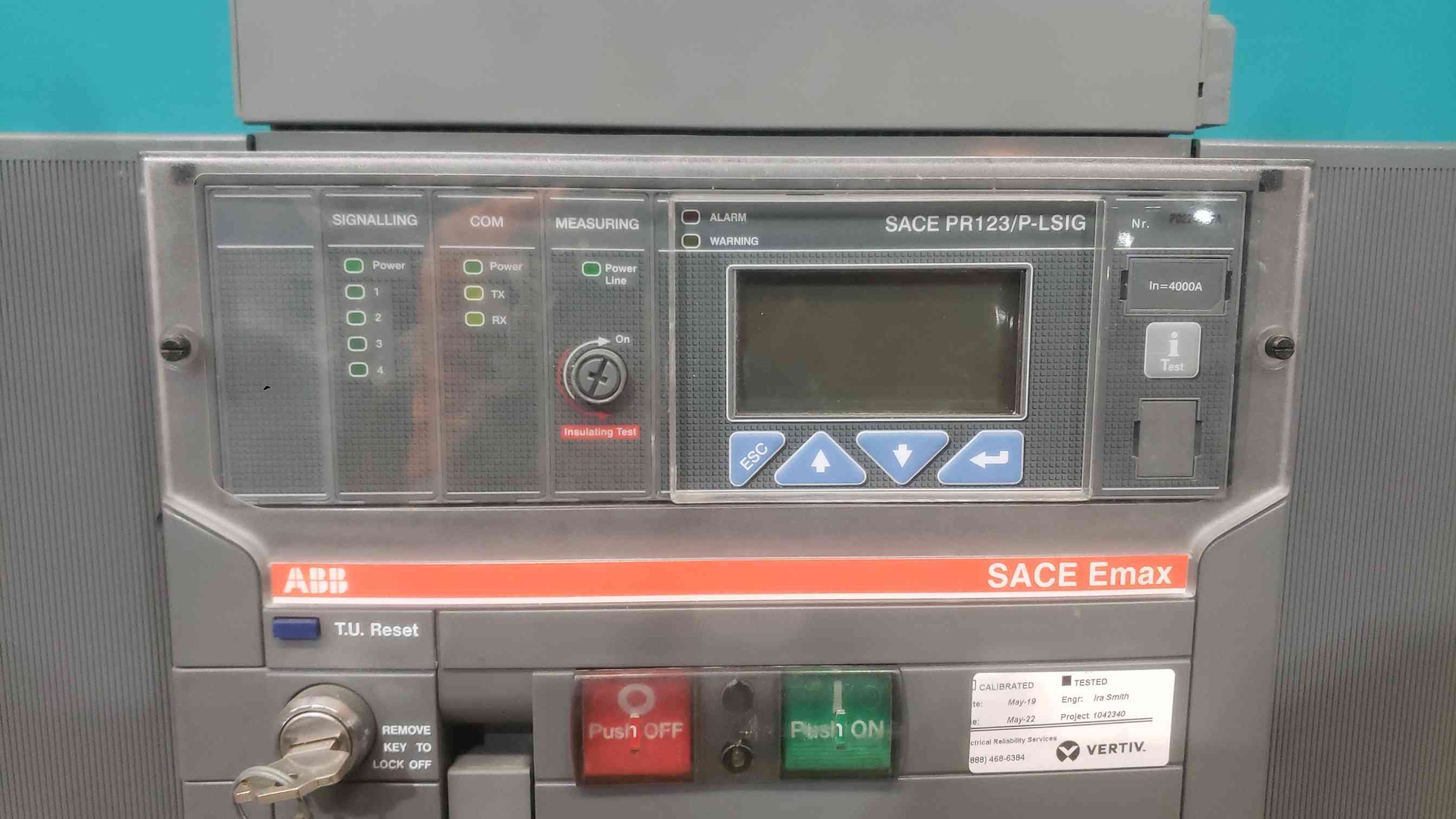 4000 Amps, ABB, SACE Emax E6V-A 40, drawout, PR123/P-LSIG trip unit - Image 2