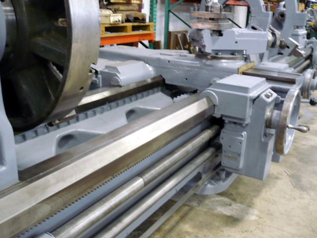 40" x 204" Monarch #32NN, 2-1/4" spindle bore, 32" chuck, 40 HP, 10-505 RPM, #5MT, rapid traverse, 1957 - Image 5
