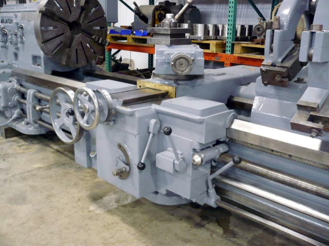 40" x 204" Monarch #32NN, 2-1/4" spindle bore, 32" chuck, 40 HP, 10-505 RPM, #5MT, rapid traverse, 1957 - Image 6