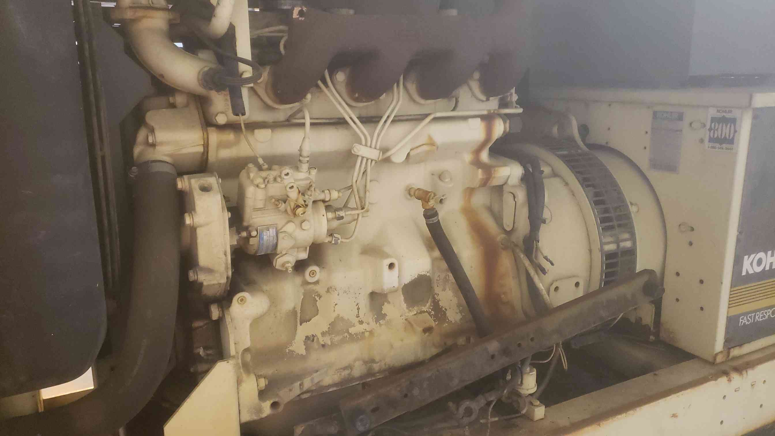 40 KW Kohler #40R0ZJ61, diesel generator set, John Deere 4039 engine, 1179 hours, tested - Image 6