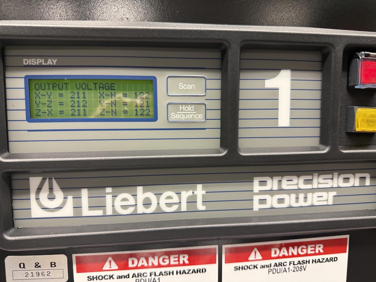 150 KVA Liebert #PPA150C, PDU, 480 x 208Y/120 Volts, 3 Phase - Image 3