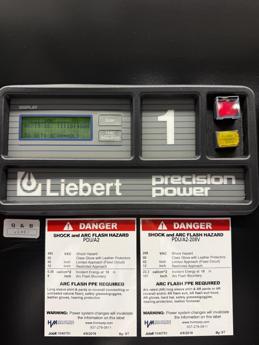 150 KVA Liebert #PPA150C, PDU, 480 x 208Y/120 Volts, 3 Phase - Image 4