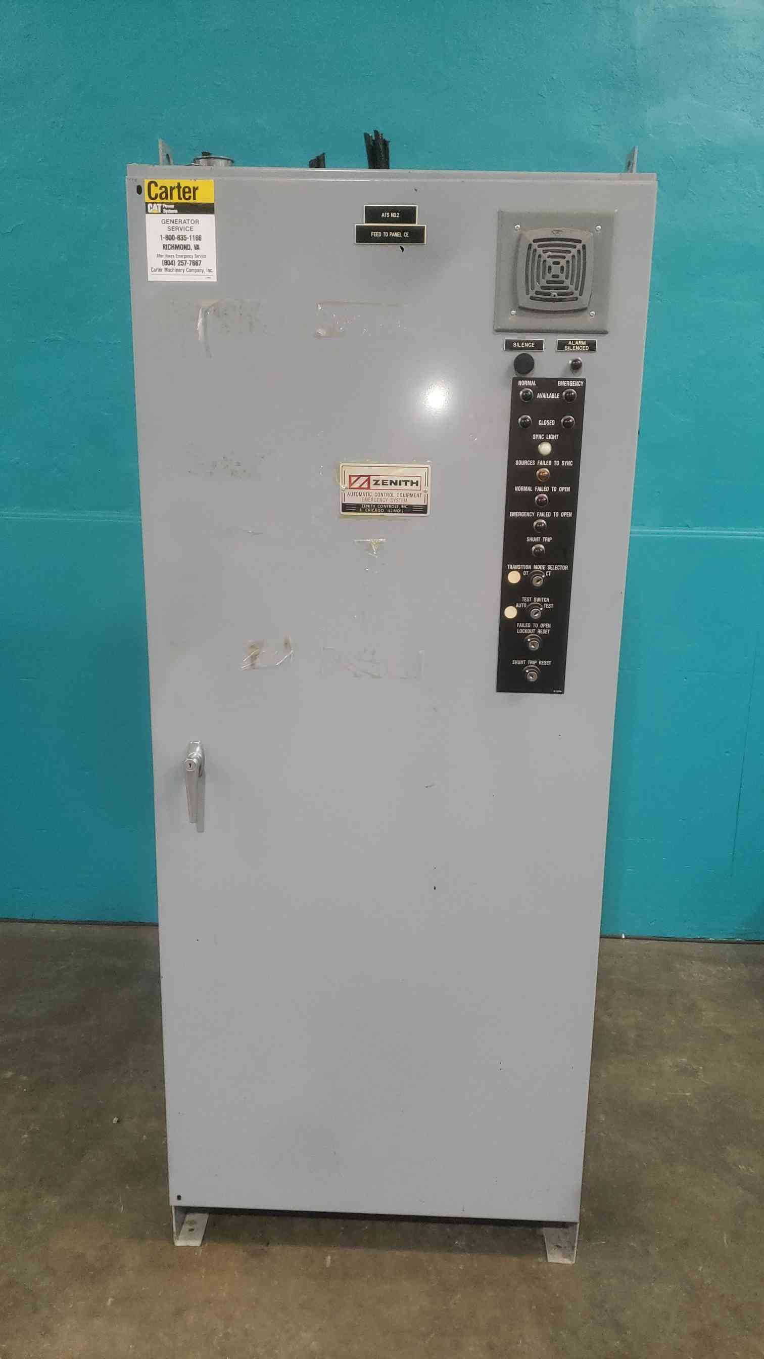 400 Amp. Zenith ZTSCTH40EC-7, Automatic Transfer Switch, 480 Volts, 3 Phase - Image 1
