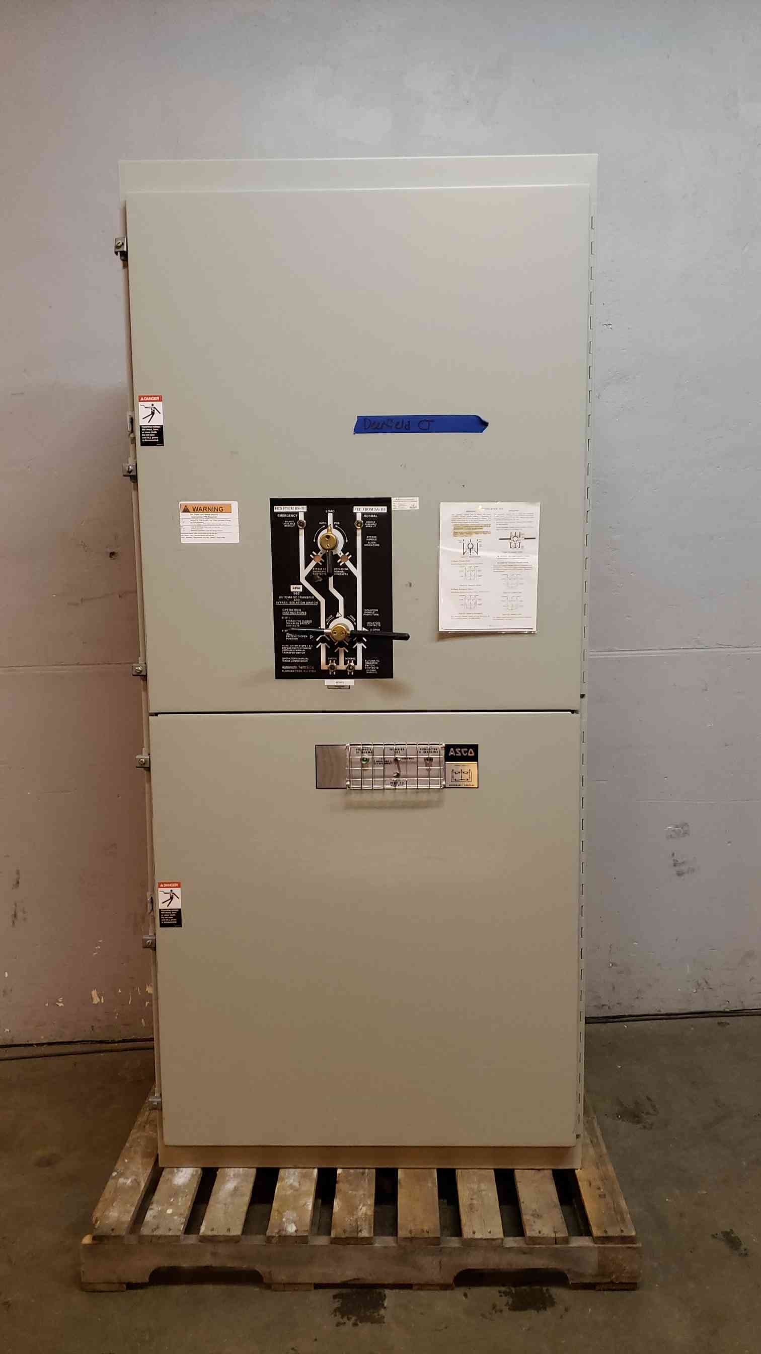 800 Amp. ASCO E962380097XC, Bypass Isolation Switch, 480 Volts, 3 Phase - Image 1