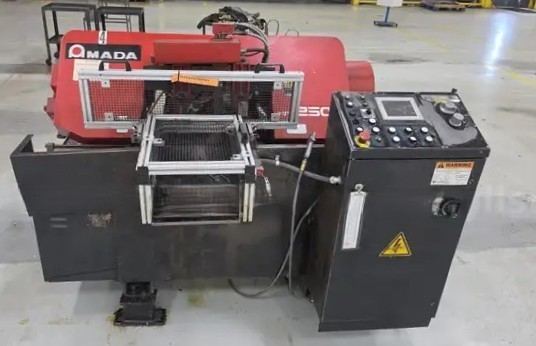10" x 10" Amada #HFA-250W, automatic horizontal bandsaw, 11' 6" x .042" x 1-1/4" blade, 89-295 FPM, hydraulic - Image 1