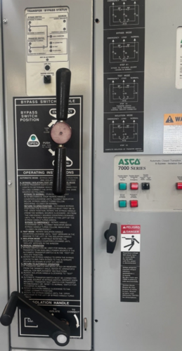 600 Amp. ASCO #7000-Series, H7ACTBB30600N5XC, closed transition automatic transfer switch bypass isolation - Image 3