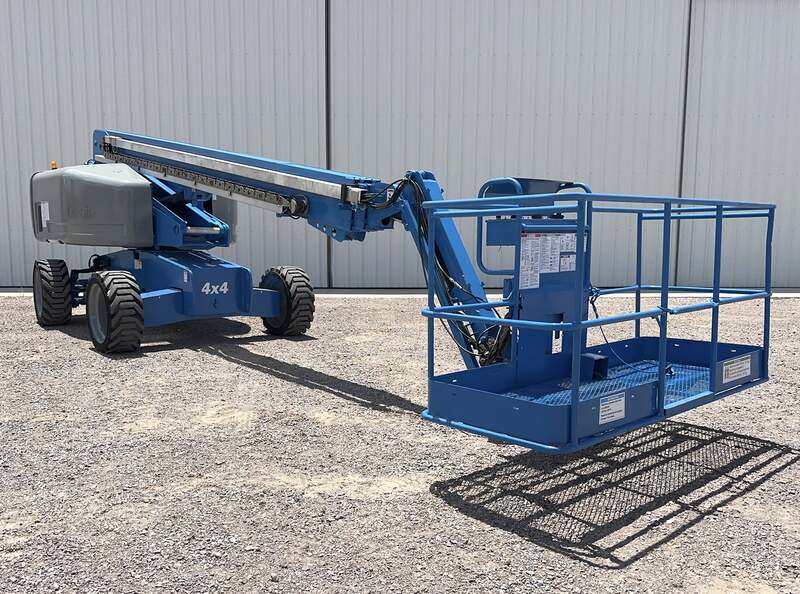 500 lb. Genie #S-65, man lift, 65' lift height, Deutz diesel engine, 4X4 traction, solid tires, 2008 - Image 2