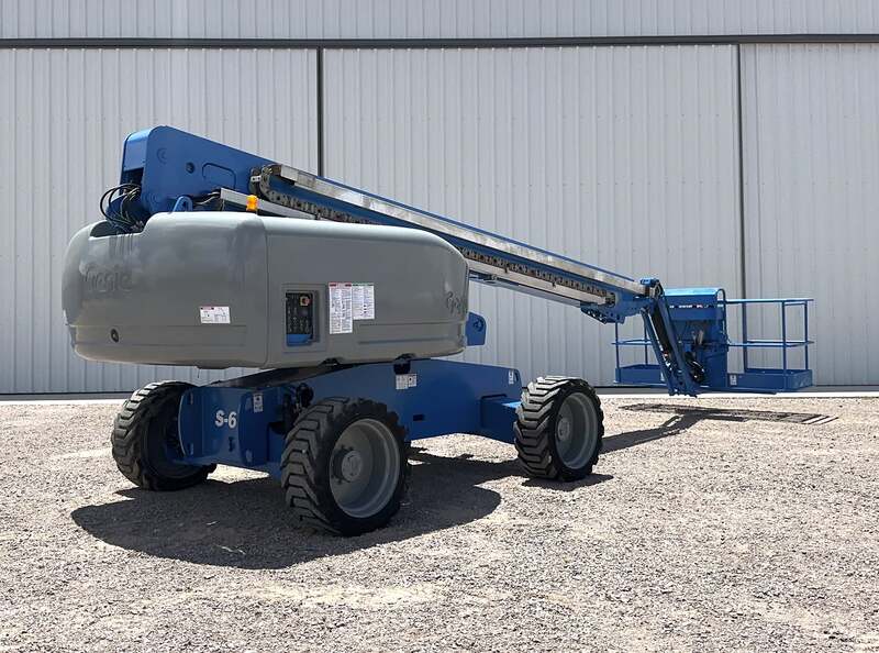 500 lb. Genie #S-65, man lift, 65' lift height, Deutz diesel engine, 4X4 traction, solid tires, 2008 - Image 5