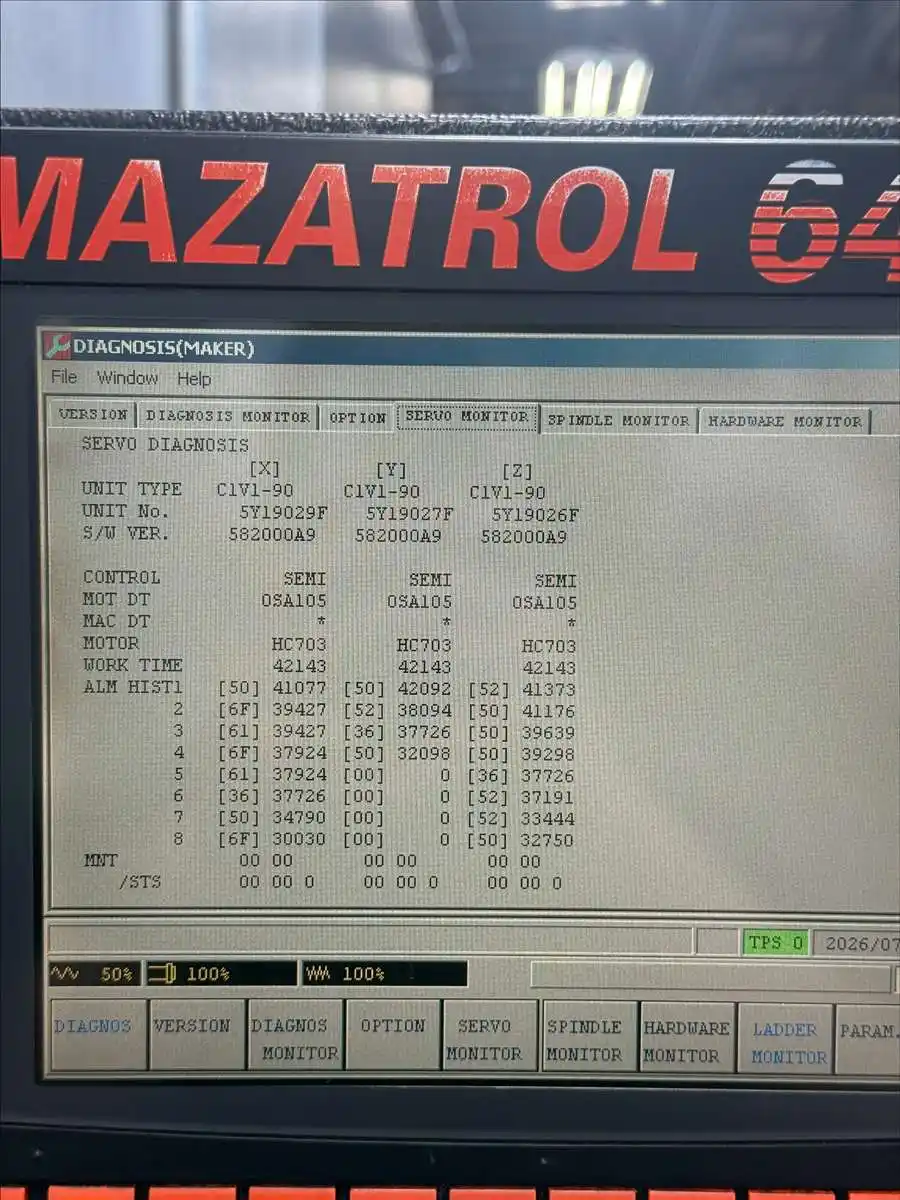 Mazak Mazak #FH-6800, twin pallet horizontal machining center, Mazatrol Fusion 640M, 41.3" X, 31.5" Y, 34.6" - Image 5