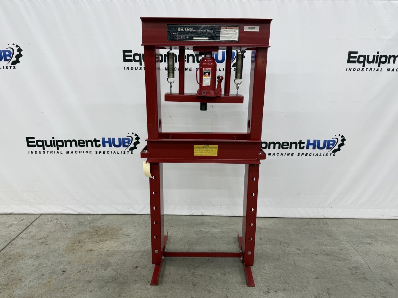 20 Ton, Sunex #5220, H-frame hydraulic manual floor shop press, 6" stroke, 24.5" throat - Image 1