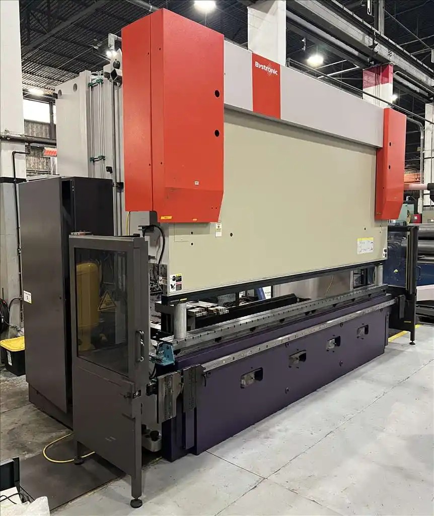 320 Ton, Bystronic #Xpert-320/4100, CNC press brake, 13' overall, 147" between housing, 14..4" stroke, 60 HP - Image 3