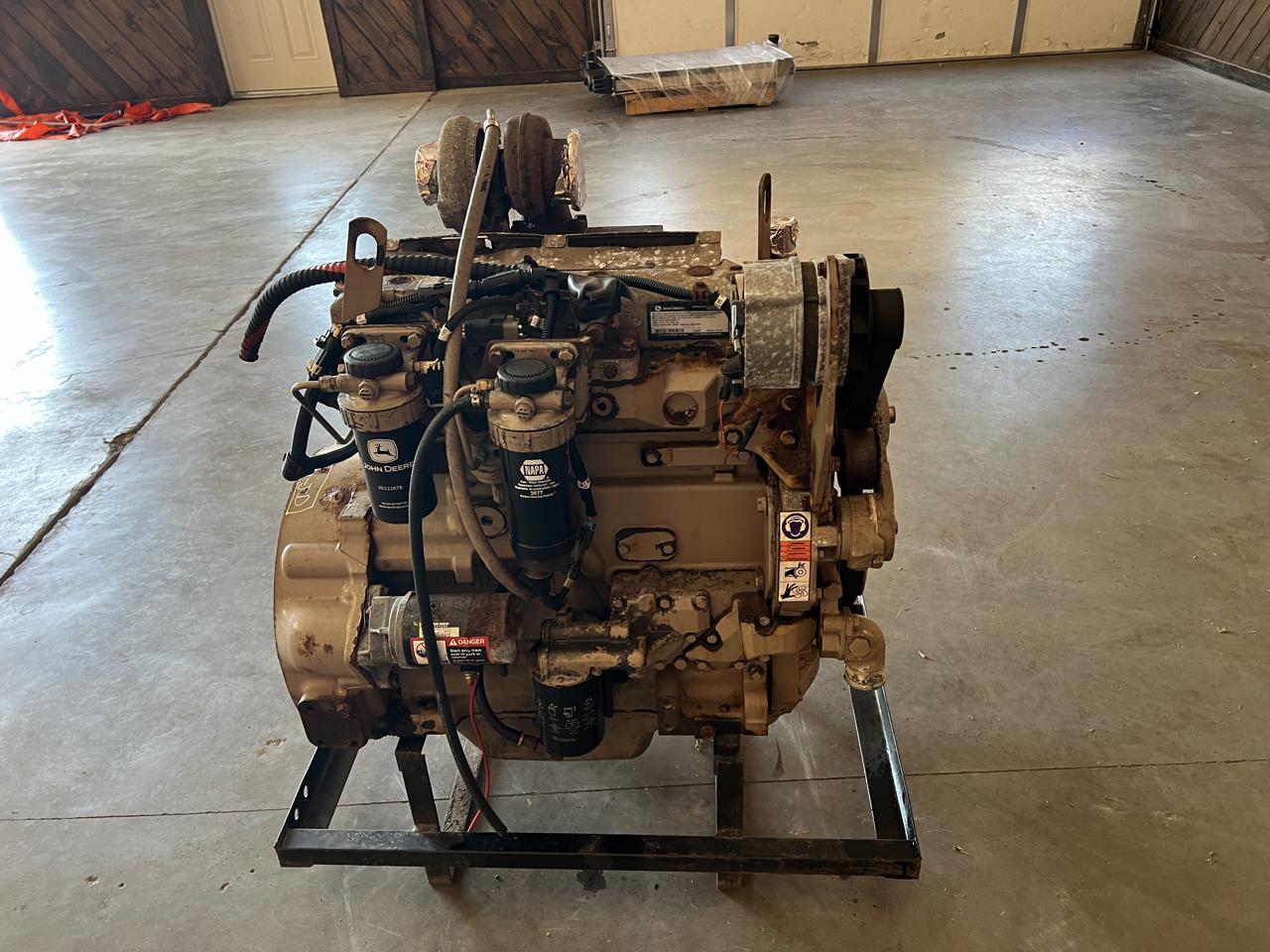 145 HP John Deere #4045HF285, Diesel Engine from Generator, 94-118 KW @ 1800 RPM, 8000 hours, 2010 - Image 3