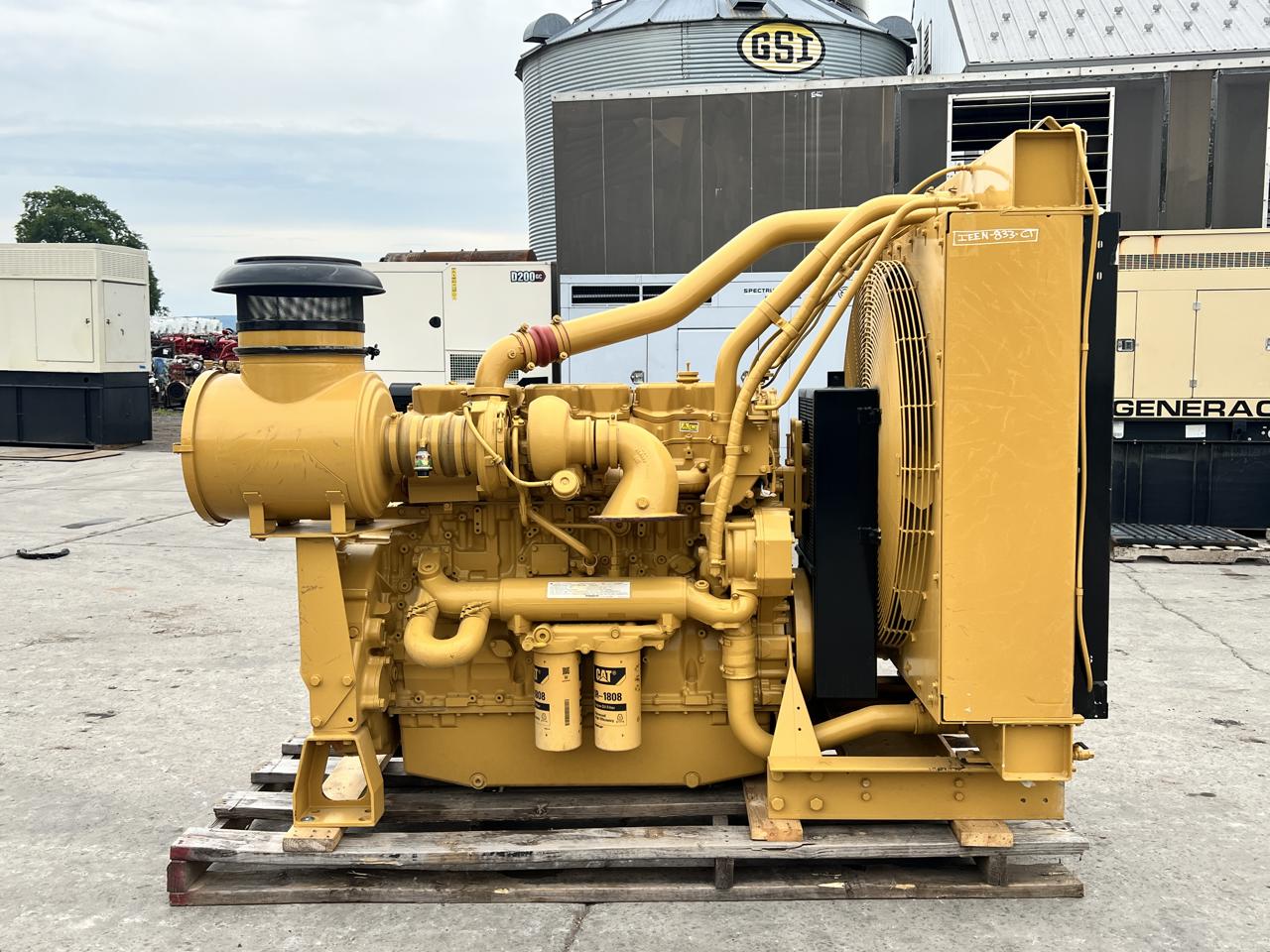 630 HP Caterpillar #C18, Industrial Engine Power Unit w/ Radiator & Controller, 2100 RPM, 3 hours, 2010 - Image 1