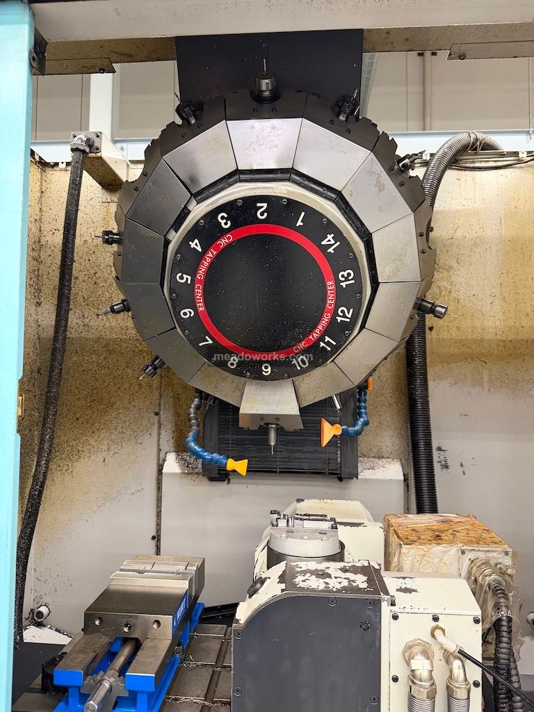 Brother #TC-S2B, CNC tapping center, 4-Axis, 21 ATC, Yukiwa 4th axis table, 9 HP, Brother CNC-A00 control - Image 10