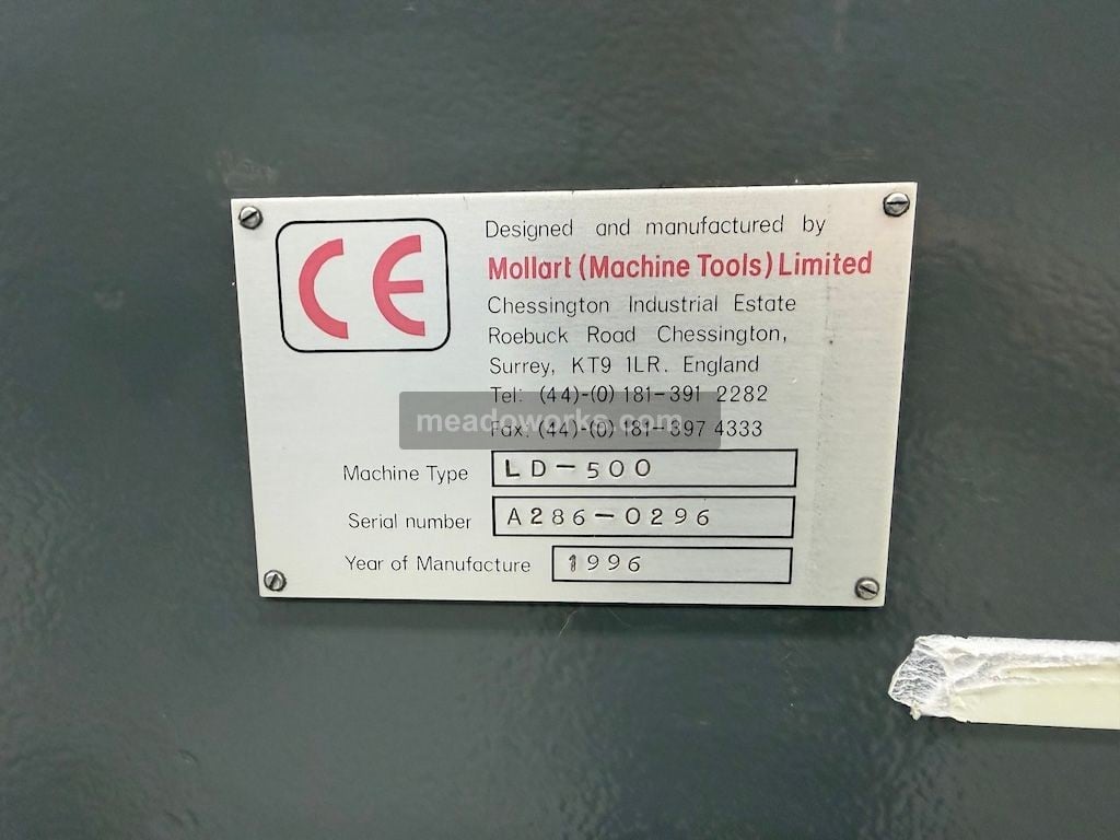 Mollart #LD-500, CNC twin spindle gun drill, GE Fanuc Power Mate control, AEC portable chiller, 230 V. - Image 2