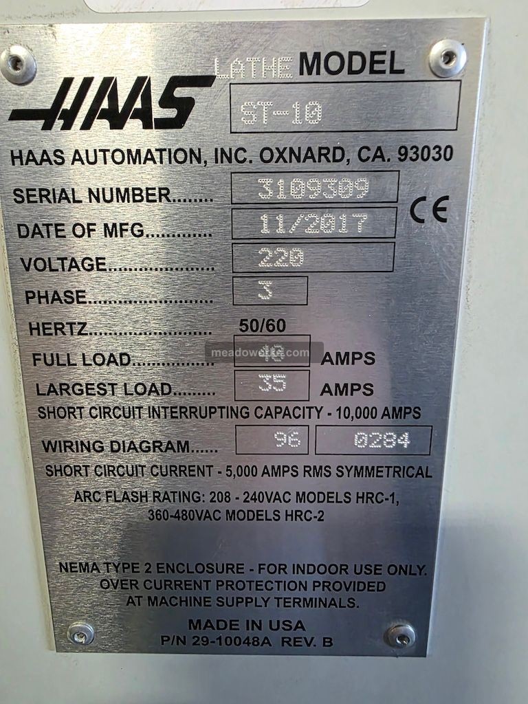Haas #ST-10, CNC lathe, 2017 - Image 4