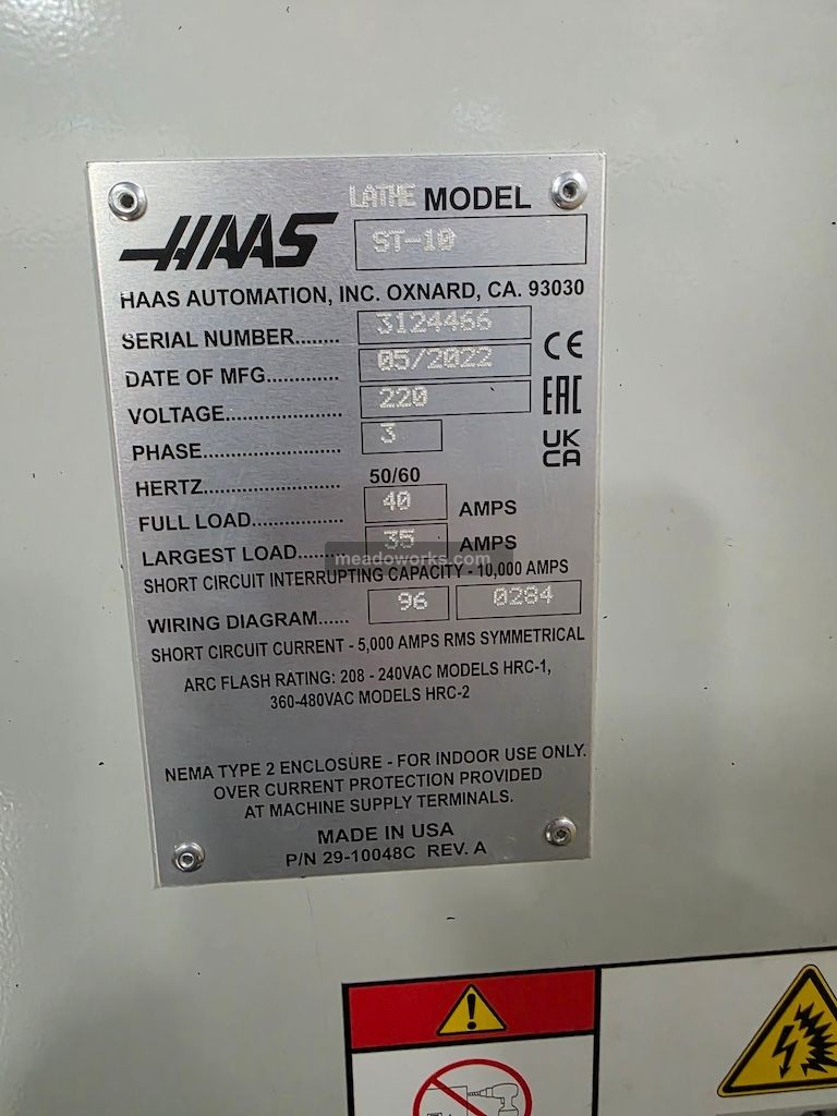 Haas #ST-10, CNC lathe, 2022 - Image 2