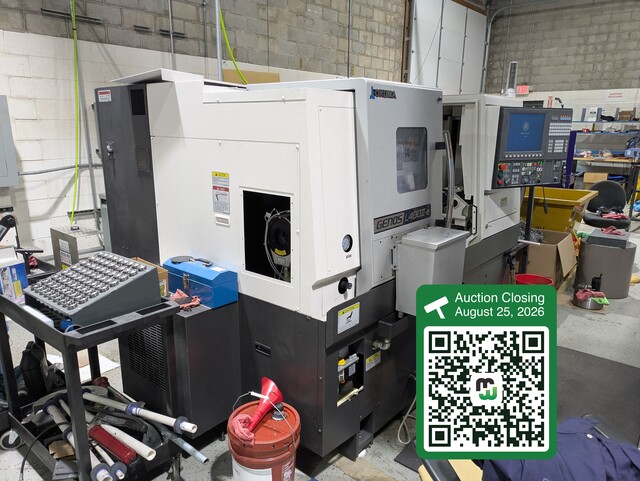 Okuma #Genos-L400II-e, CNC lathe, 12 station turret, OSP-P300LA-e control, chip conveyor, 220 V., 2022 - Image 1