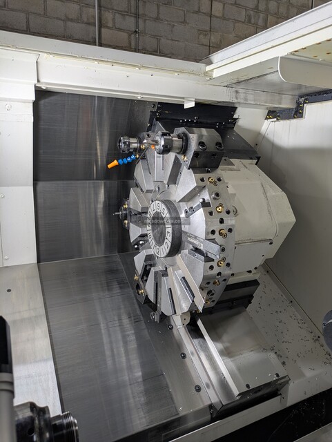 Okuma #Genos-L400II-e, CNC lathe, 12 station turret, OSP-P300LA-e control, chip conveyor, 220 V., 2022 - Image 7