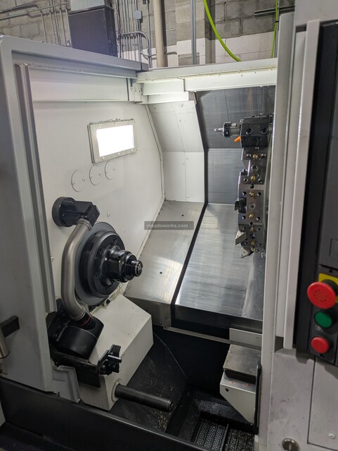 Okuma #Genos-L400II-e, CNC lathe, 12 station turret, OSP-P300LA-e control, chip conveyor, 220 V., 2022 - Image 10