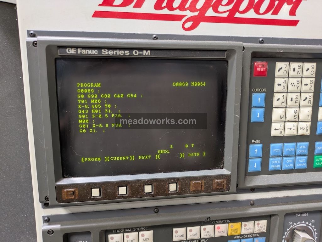 Bridgeport #Torq-Cut-TC4, vertical machining center, 3-Axis, GE Fanuc Series O-M control, 440 V. - Image 6