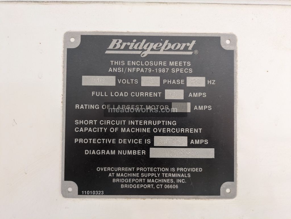 Bridgeport #Torq-Cut-TC4, vertical machining center, 3-Axis, GE Fanuc Series O-M control, 440 V. - Image 8