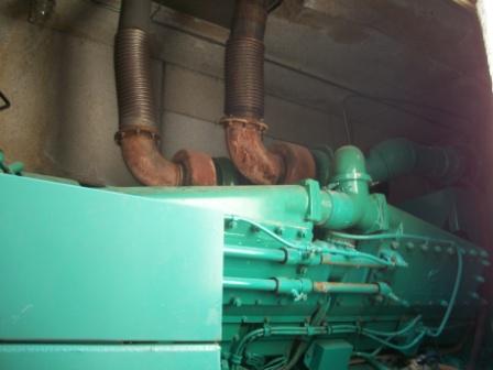 1250 KW Cummins #KTA50-G2, enclosed, base tank, 1800 RPM, 480 Volts, 4200 hours - Image 2