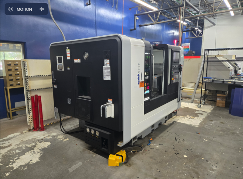 Quick-Tech #T8-Hybrid, 9-Axis CNC Lathe, 19.7" swing, 20" between centers, 13.8" max. turning length, 11.8" - Image 4