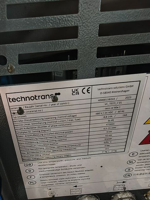 TechnoTrans #TECO-CD-90E.1, water TCU, 95C, 9 KW, 2023 - Image 5