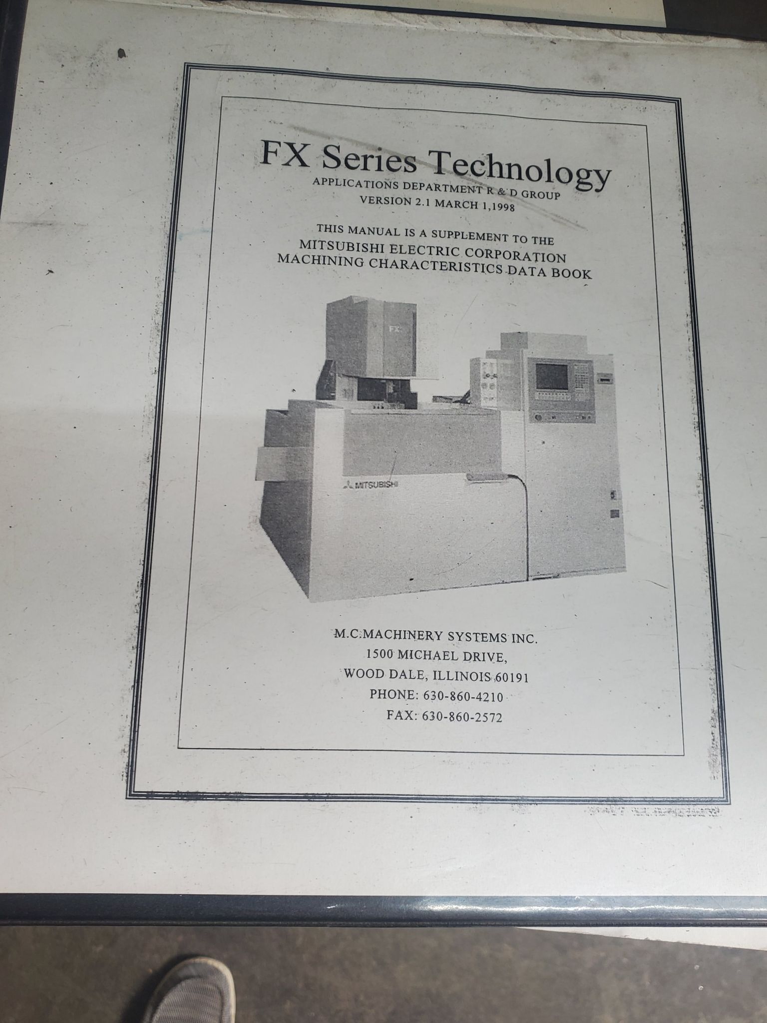 Mitsubishi #FX-10, CNC Wire Electrical Discharge Machine, 13.8" X, 9.8" Y, 8.7" Z, 24.8" x20.8" table - Image 5