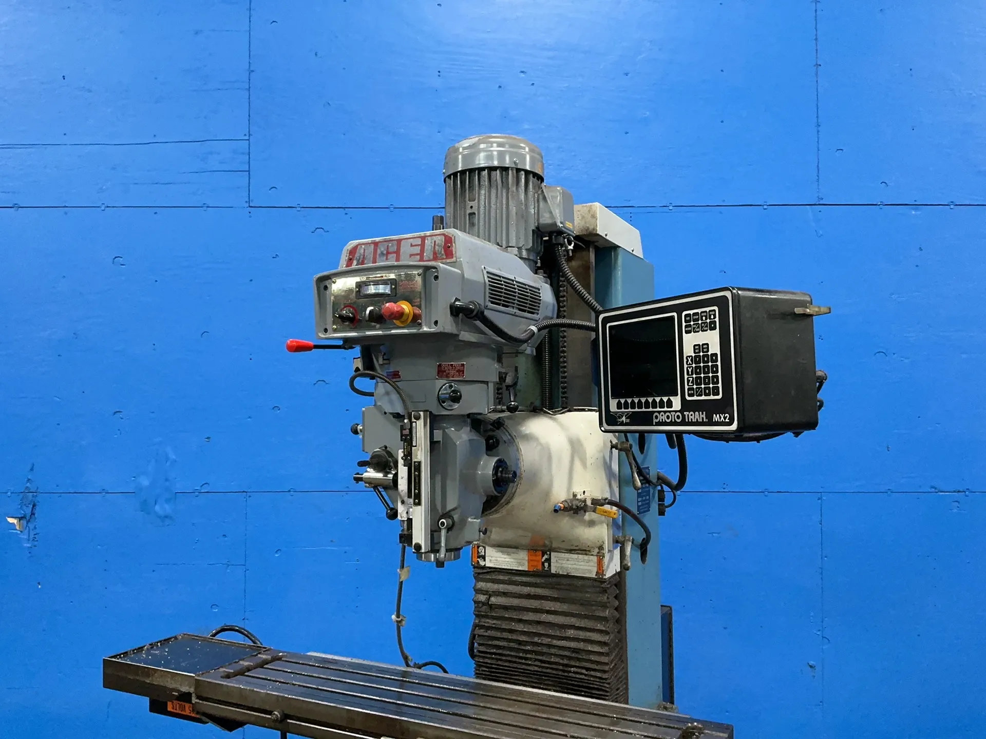 Southwestern Industries #TRAK-TRM, CNC vertical bed mill, 10" x 45" table, 5 HP, ProtoTRAK control - Image 3