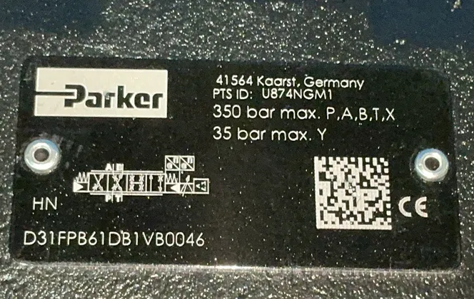 Parker #D31FPB61DB1VB00, hydraulic valve (2 available) - Image 2