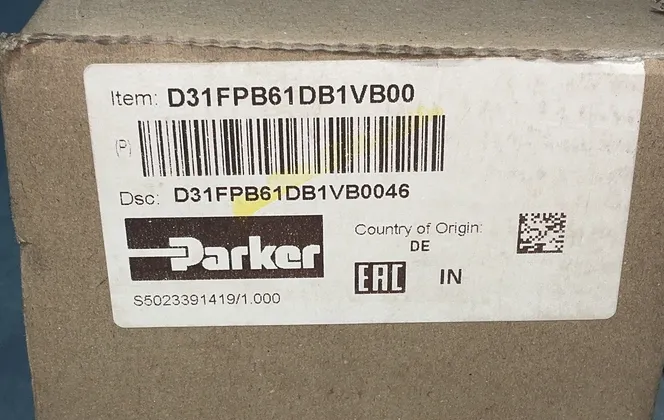Parker #D31FPB61DB1VB00, hydraulic valve (2 available) - Image 4