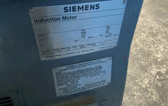 1000 HP 1183 RPM Siemens, Frame 5810S, 4160 Volts, 1995 - Image 3