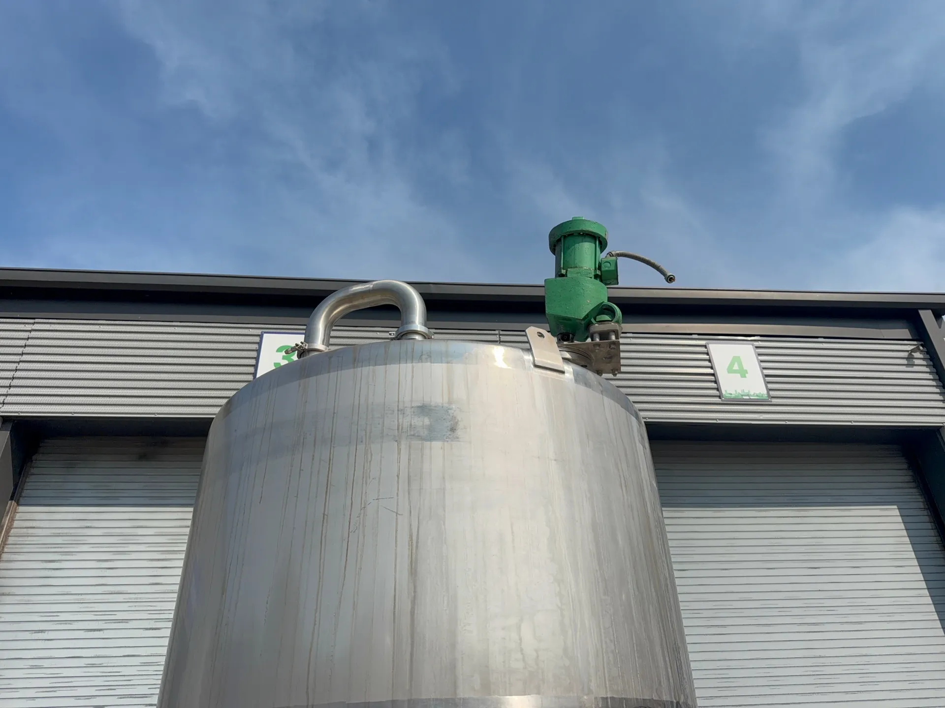 900 gallon Stainless Steel mixing tank, 58" x 84" - Image 4