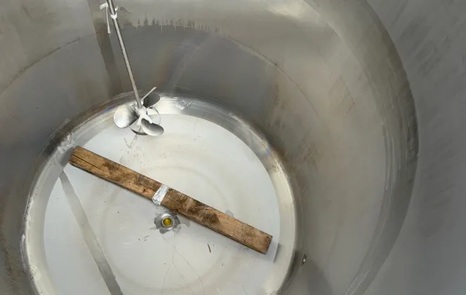 900 gallon Stainless Steel mixing tank, 58" x 84" - Image 9